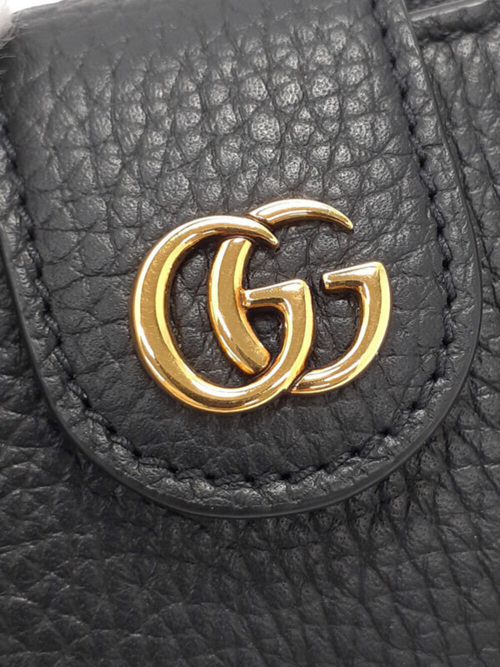 Gucci Double Wallet Bamboo fold Short GG Bi - Picture 4 of 5